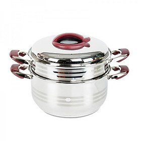 Mua Bộ Xửng Hấp Inox 304 Cao Cấp 3 Đáy 2 Tầng Happy Cook ST32-2 (Size 32)