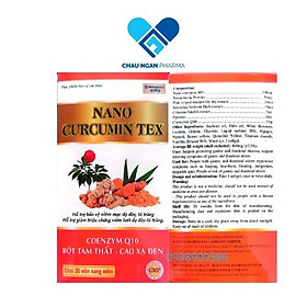 Viên uống nghệ giảm viêm loét dạ dày NANO CURCUMIN TEX ( LỌ/30 VNA MỀM ) - Rostex- Tủ Thuốc Bảo Châu