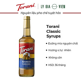 Siro Pha Chế Vị Caramel Bourbon Torani Classic Bourbon Caramel Syrup 750ml