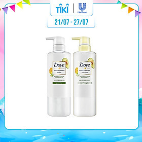 Combo Dầu Gội + Kem Xả Dove Phục Hồi Hư Tổn Chiết Xuất Bơ & Dầu Argan Botanical Selection (500g/Chai)
