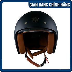 Nón bảo hiểm 3/4 Royal M139 - Kính âm - Lót nón tháo rời - Mờ - Tem V2 cá tính - Hàng chính hãng - Bảo hành 12 tháng