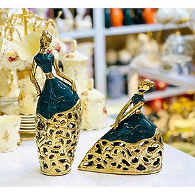 Mua Set decor trang trí gốm sứ cao cấp hình dáng cô gái