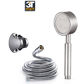 Mua Bộ vòi sen siêu tăng áp 400% C MON TS-01 + dây sen inox + cài sen (bạc)