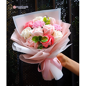 Mua Bó hoa hồng sáp nhỏ xinh