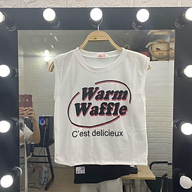 Áo croptop tanktop nữ dưới 60kg - Warm Waffle