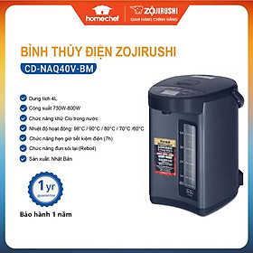 Mua Bình thủy điện Zojirushi CD-NAQ40/50V-BM  dung tích 4L/5L  sản xuất Nhật Bản  bảo hành 1 năm|HÀNG CHÍNH HÃNG