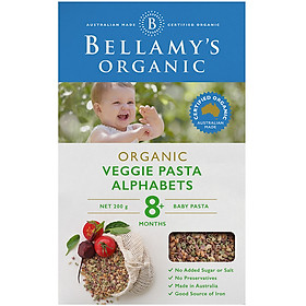 Nui Dinh Dưỡng Hữu Cơ Hình Chữ Cái Alphabet Từ Lúa Mì Semolina Bellamy's Organic