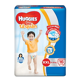 Tã quần Huggies Dry  XXL16 (16 miếng - cho bé 16-25kg)  - HSD luôn mới