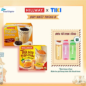 Combo Hộp Trà Sữa Trân Châu Hillway Vị Truyền Thống & Hộp Trà Sữa Trân Châu Hoàng Kim Hillway Size L