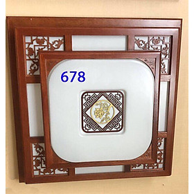 Mua ĐÈN ỐP GỖ VUÔNG 550 - CHẾ ĐỘ LED 3 MÀU DOP584
