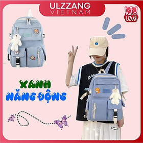 Balo nữ đi học thời trang Ulzzang Hàn Quốc, cặp sách đẹp hàng cao cấp dễ thương, túi xách sinh viên học sinh chống nước