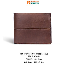 Combo ví thắt lưng nam CB104 Bụi Leather – da bò thật 100%, bảo hành 12 tháng