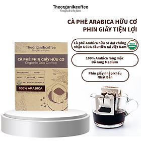 Cà phê Arabica hữu cơ phin giấy - 5 pcs/hộp