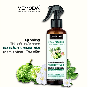 Xịt phòng tinh dầu cao cấp Vemoda 260ml giúp khử mùi, làm thơm không gian nhanh chóng, tiện lợi