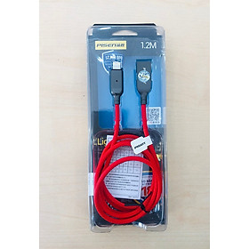 Cáp Sạc Lightning Tự Ngắt Pisen Intelligent Power-Off (2,4A, thông minh, Sạc Nhanh) 1,2m - Hàng Chính Hãng