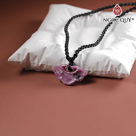 Mặt dây chuyền khóa như ý đá ruby Nam phi mệnh hỏa, thổ - Ngọc Quý Gemstones