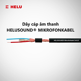 Dây cáp âm thanh HELUKABEL HELUSOUND Mikrofonkabel | Black | 2 x 0.22 mm²