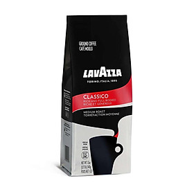 Cà phê bột Lavazza Classico Ground Coffee Blend, rang vừa - thích hợp french press, pour over, hand drip- Độ đậm : 5/10