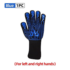 BBQ Gloves Extreme Heat Resistant Barbecue Oven Mitts High Temperature Resistance 500 800 Degrees Fireproof Cooking Baking Glove