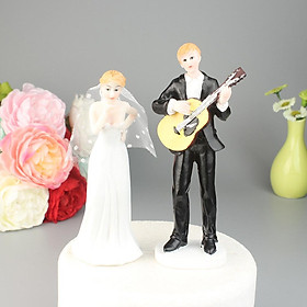 Romantic Resin Bride & Groom Wedding Cake Stand Decor Figurine Decor