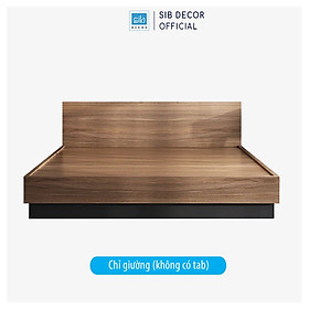 Giường Ngủ Tatami Gỗ Màu Walnut GN18 SIB Decor