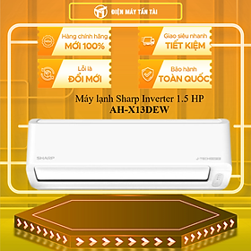 Máy lạnh Sharp Inverter 1.5 HP AH-X13DEW - HÀNG CHÍNH HÃNG - CHỈ GIAO HCM