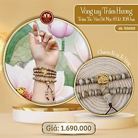 Vòng Tay Trầm Tốc Việt Để Mộc 6 Ly, 108 Hạt 169A008