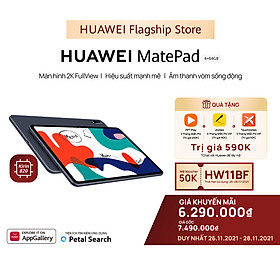 Máy Tính Bảng Huawei Matepad | Màn Hình 2K Fullview | Hiệu Suất Mạnh Mẽ | Âm Thanh Vòm Sống Động | Hàng Chính Hãng