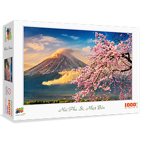 Bộ tranh xếp hình cao cấp 1000 mảnh ghép – Núi Phú Sĩ, Nhật Bản (50x79cm)