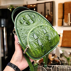 Balo nữ thời trang Da cá sấu. Đeo lưng hay đeo chéo đều rất tuyệt!