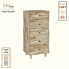 Hình ảnh HAPPY FURNITURE , Gỗ tự nhiên , Tủ lưu trữ 5 ngăn kéo - FARAH , THK_180 , 55cm x 45cm x 110cm