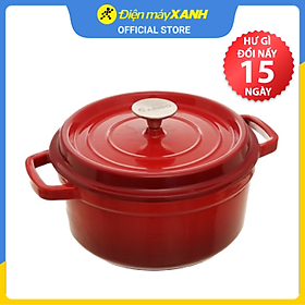 Nồi gang đúc 24cm Rapido RK24-RD - Hàng chính hãng