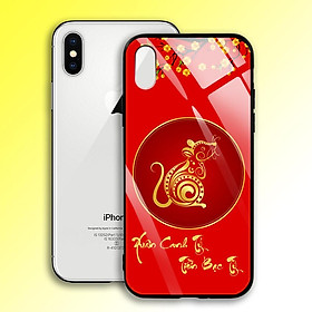 Ốp Lưng Họa Tiết Màu Vàng Ánh Kim cho điện thoại Iphone X / XS - 03005 7980 MOUSE02 - Chuột Vàng - Hàng Chính Hãng
