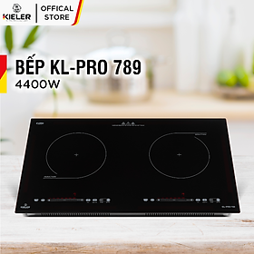 Mua Bếp đôi điện từ Kieler KL-PLUS789 mặt kính Euro Kieler Platinum  Bếp điện từ 4400W có chế độ cảm ứng chống tràn an toàn - Hàng Chính Hãng