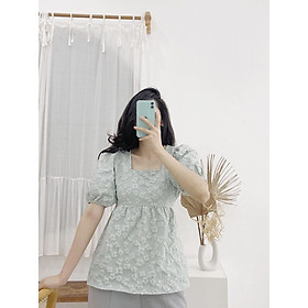 Yu cherry | áo nữ cindy pattern top ya350