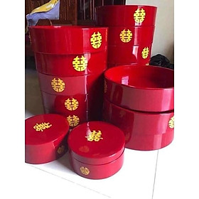TRÁP QUẢ CƯỚI BẰNG GỖ SƠN MÀI ĐẸP SÍNH LỄ CƯỚI