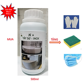 Mua Dung Dịch Tẩy Cặn Canxi trên  xứ- inox- vòi sen cực mạnh N+ chai 500ml