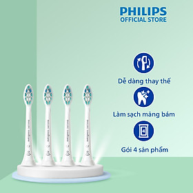 Đầu bàn chải điện c2 philips sonicare hx9024/67 làm sạch mảng bám, sạch sâu - bộ 4 cái - trắng - hàng chính hãng