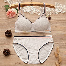 Set/Bộ Đồ Lót Kiểu Dáng Thể Thao, Mút Mỏng, Nhẹ Thoải Mái Cho Nữ LYEB012