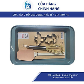 Mua Set Làm Bánh 4 Món Kèm Khay Nướng Inox Cao Cấp