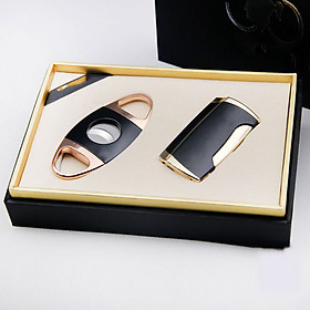 Mua Bộ Set Xì Gà Dao Cắt  Bật Lửa Khò Gas 3 Tia COB 97 Sang Trọng Và Đẹp Mắt