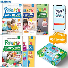 [Download Sách] Combo Trọn Bộ Sách 6 Tập PoMath - Toán Tư Duy Cho Trẻ Em Kèm Vở Tập Viết Chữ Cái Tiếng Việt Thông Minh Cho Trẻ 4-6 Tuổi