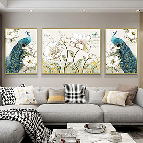 Bộ 3 Tranh Treo Tường Vintage Decor & in theo yêu cầu - Halo Decor