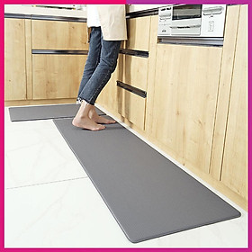 Mua Bộ 2 Thảm Nhà Bếp Da PU Cao Cấp Mềm Mại  Chống Trơn Trượt  Dễ Vệ Sinh ( 45x75cm và 45x150cm )