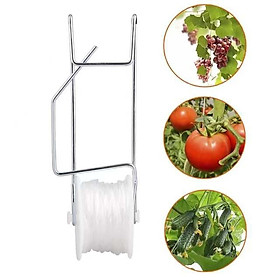 Tomato Roller Hook with 49ft Rope Reusable Versatile Overhead Hook Accessory Plant Support Hook for Flower Vine Climbing Plant