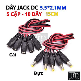 Mua 05 Cặp Dây Jack DC Đực - Cái 5.5*2.1mm