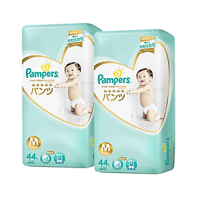 Bộ 2 Tã Quần Pampers Nhật Bản size M44 (44 miếng)