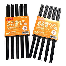 Mua Combo 02 Set đũa sợi thủy tinh TH kháng khuẩn  chịu nhiệt Shikisai - Nội địa Nhật Bản (10 đôi/set)