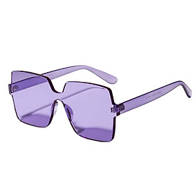 Women Rimless Square Sunglasses Retro Eyewear Sun Glasses Shades