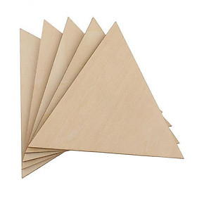 2-3pack 3 mm Thick Pine Wood Triangle Unfinished Wooden Pieces DIY Craft 100mm